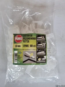 Spinki do systemu poziomowania 1,0mm/100szt